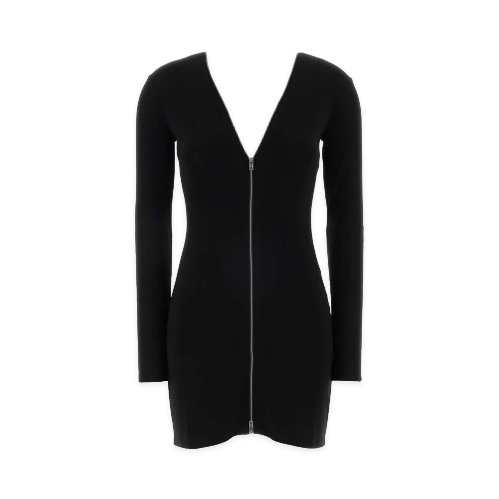 Alexander Wang Women's Stretch Viscose Mini Dress "Black"