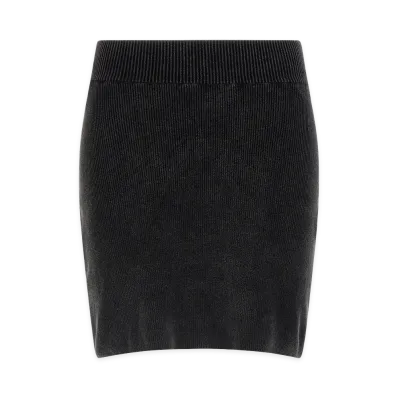 Alexander Wang Women's Chenille Skirt "Washed Black"
