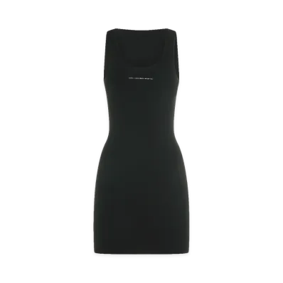 Alexander Wang Women's Jacquard Logo Racer Mini Dress "Black"