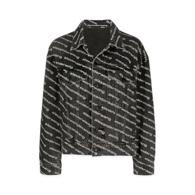 Alexander Wang Women's Jackets "Grey Aged/White"