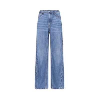 Alexander Wang Women's Logo Panel Balloon Jogger "Deep Blue"