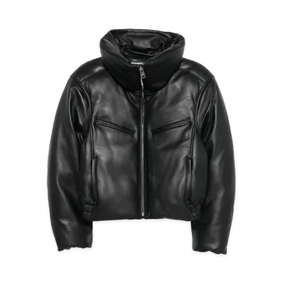 Alexander Wang Women's Funnel-neck Padded Jacket "Black"