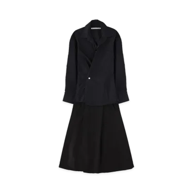 Alexander Wang Women's Long Wrap Dress "Black"
