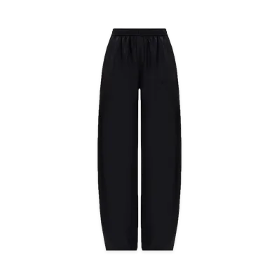 Alexander Wang Women's Silk Mid-Rise Track Pant "Black"