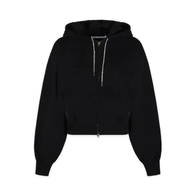 Alexander Wang Women's Zip-Up Hoodie "Black"