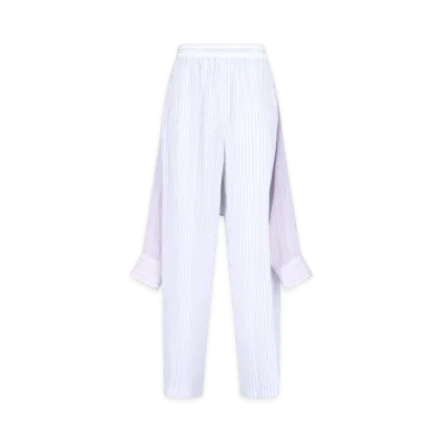 Alexander Wang Women's Boxer Pant With Prestyled Shirt "Blue/Multicolor"