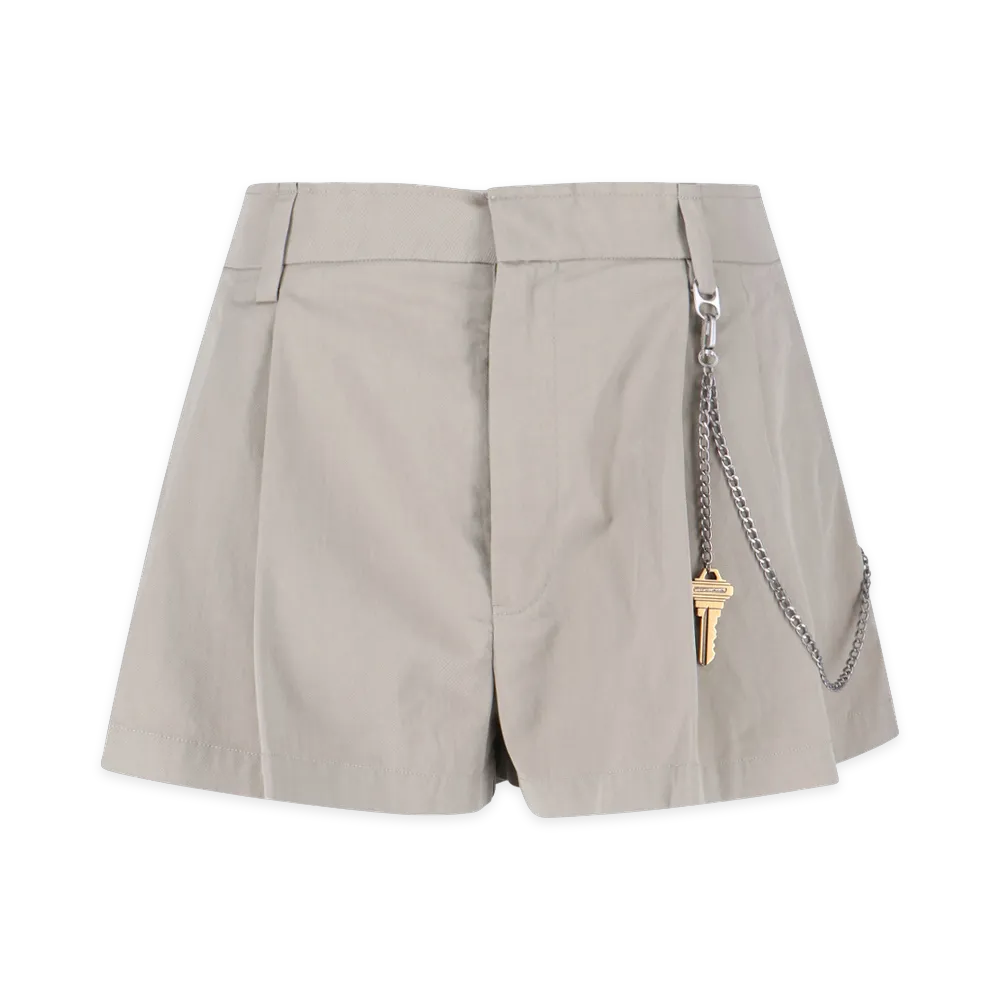 Alexander Wang Women's High-Rise Short With Chain "Stone Beige"