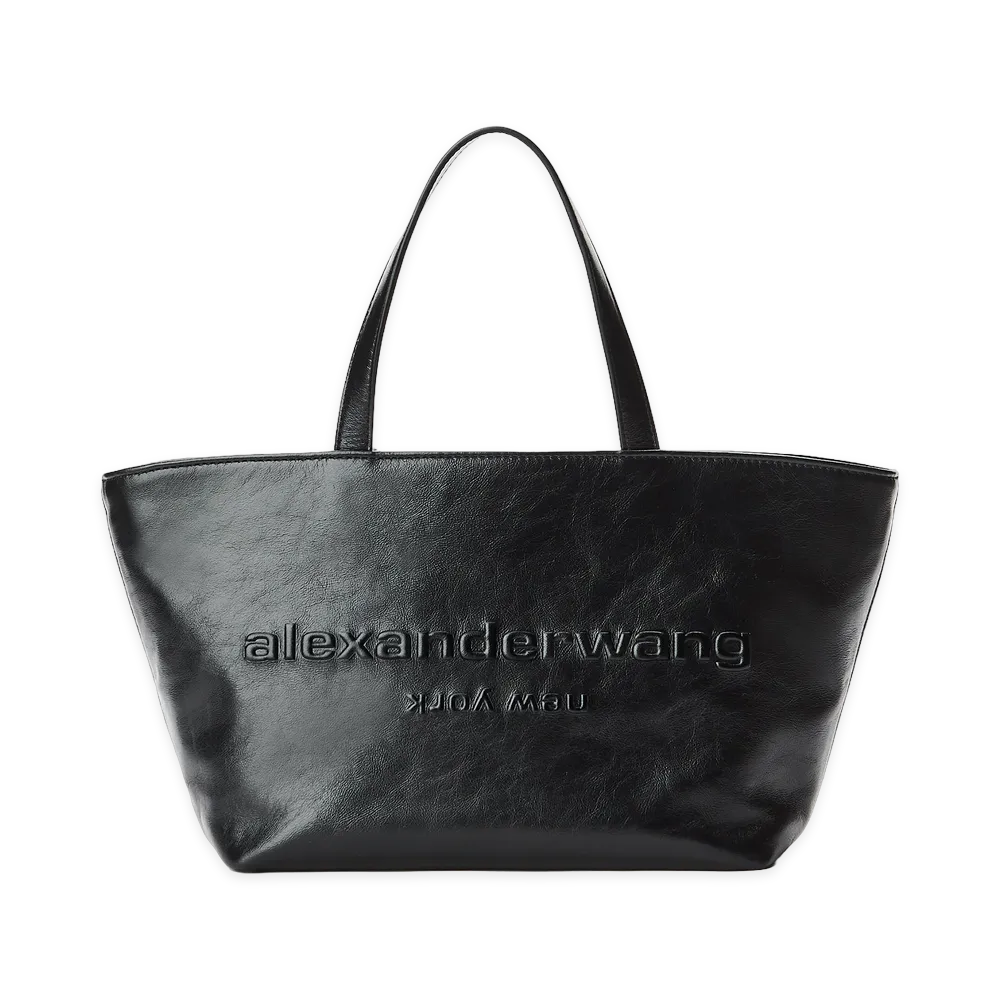 Alexander Wang Women's Punch Leather Mini Tote "Black"