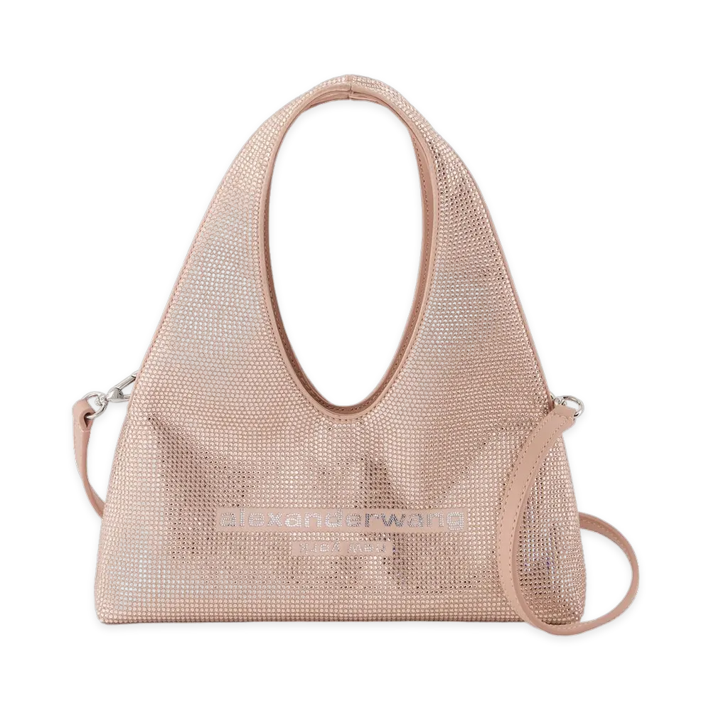 Alexander Wang Women's Pike Crystal Mini Handbag "Rose Beige"
