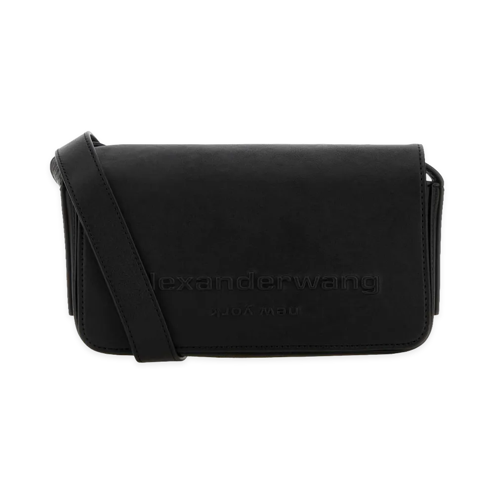 Alexander Wang Women's Leather Punch Crossbody Bag "Black"