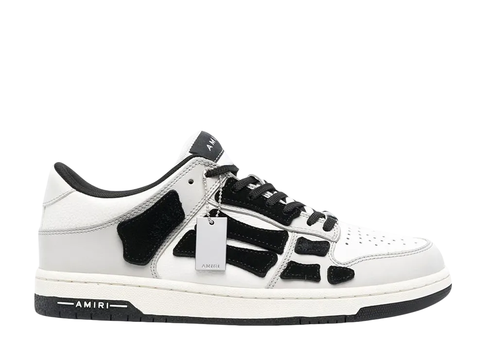 AMIRI Skel Top Low "White/Light Grey/Black"