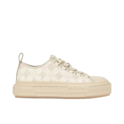 AMIRI Women's MA Quad Canvas Court Low "Alabaster"