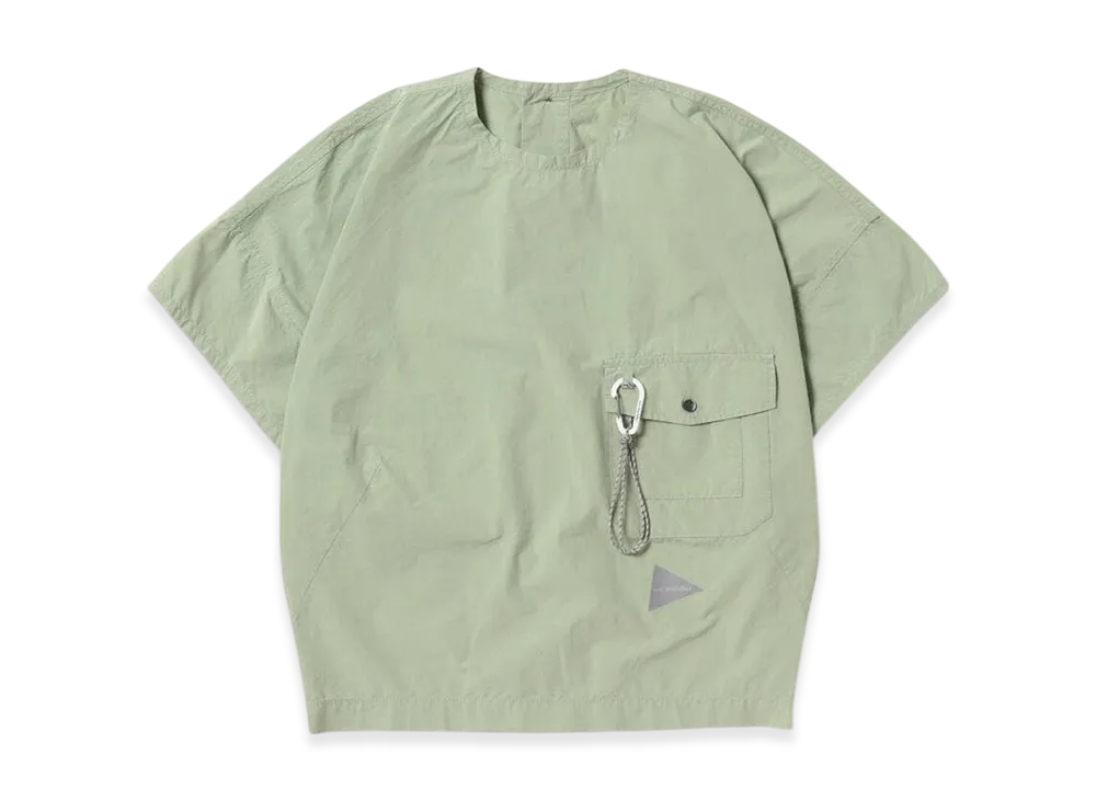 and wander Cordura Typewriter SS Pullover (W) "Light Moss"