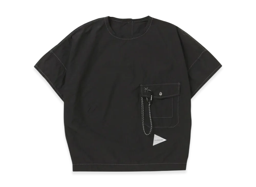 and wander Women's Cordura Typewriter SS Pullover "Black"