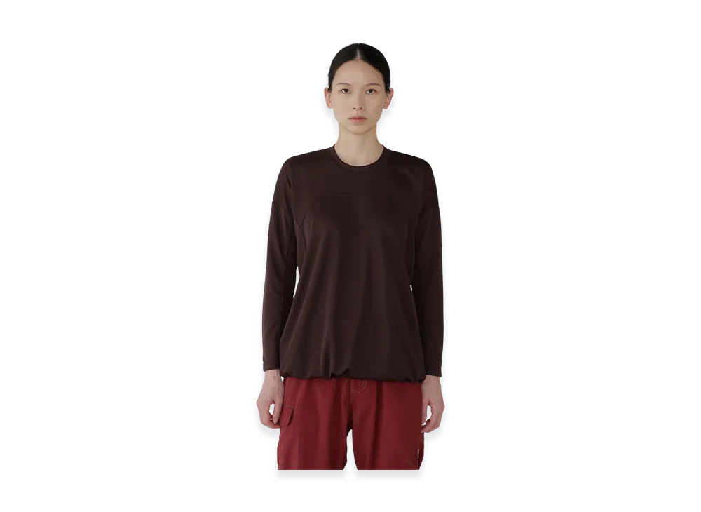 and wander Women's Dry Jersey LS T "Bordeaux"