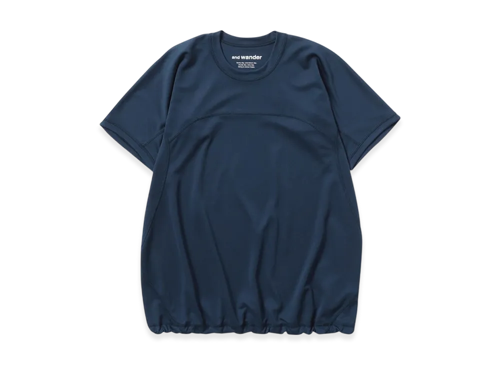 and wander Dry Jersey SS T (W) "Navy"