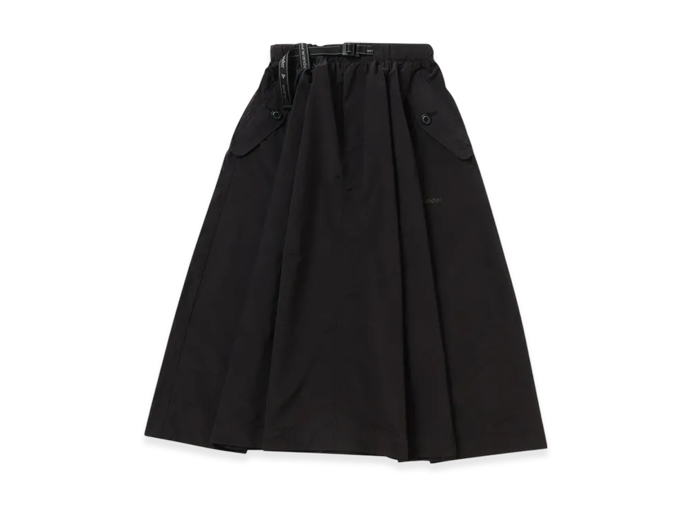 and wander Women's Oversized Cargo Skirt "Black"