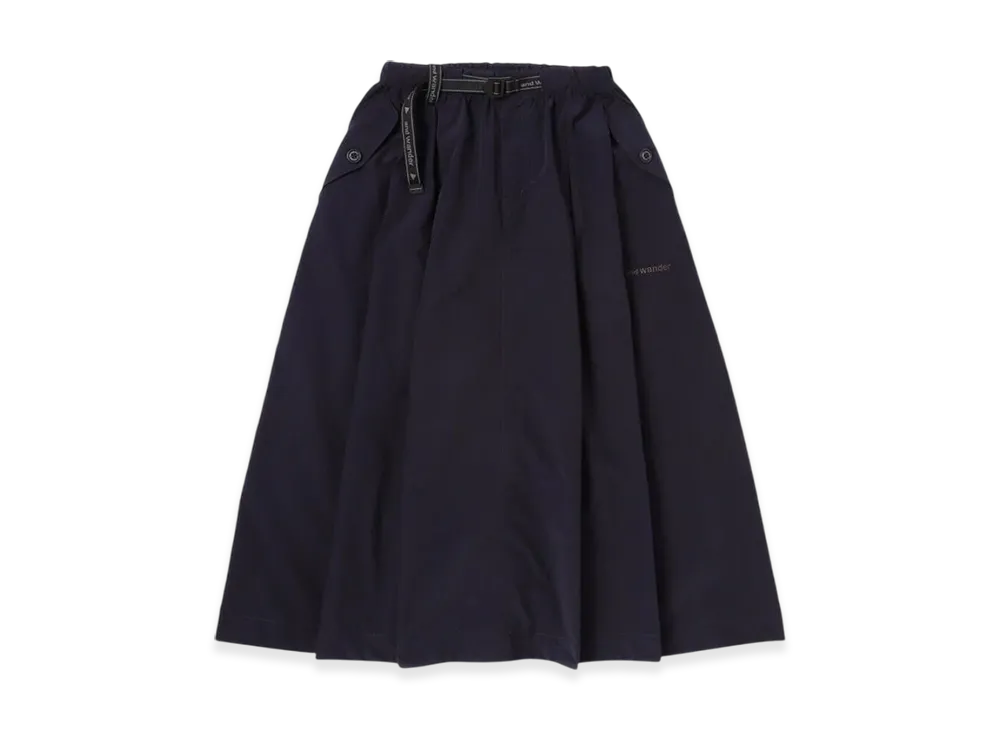 and wander Women's Oversized Cargo Skirt "Navy"
