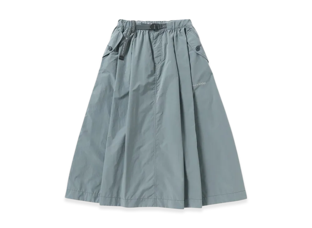 and wander Women's Oversized Cargo Skirt "Light Sege"