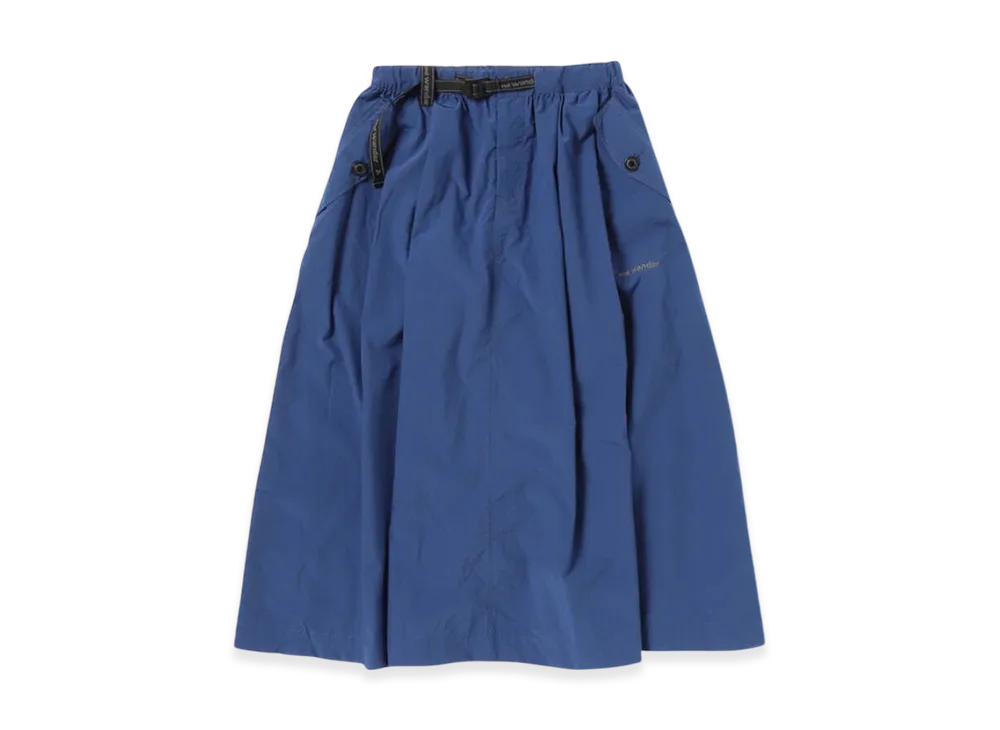 and wander Oversized Cargo Skirt (W) "Blue"
