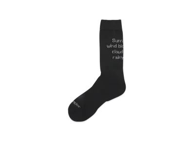 and wander PE/CO Pile Socks "Black"