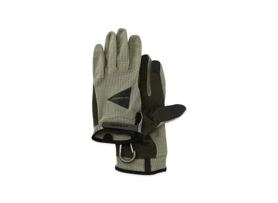 and wander Stretch Mesh Glove "Khaki"