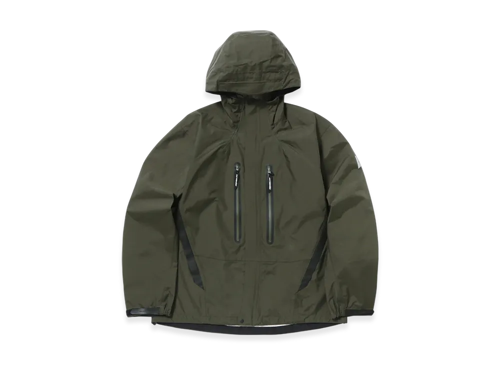 and wander 2.5L Hiker Rain Jacket "Dark Khaki"