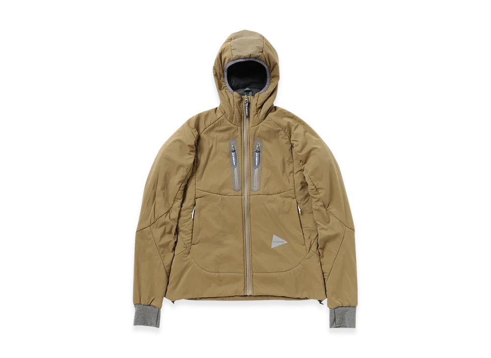 and wander Alpha Air Hoodie "Beige"