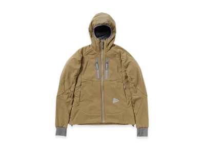and wander Alpha Air Hoodie "Beige"