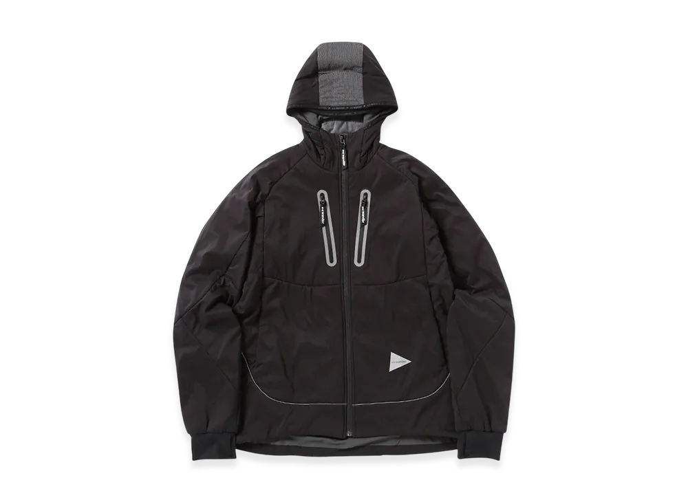 and wander Alpha Air Hoodie "Black"