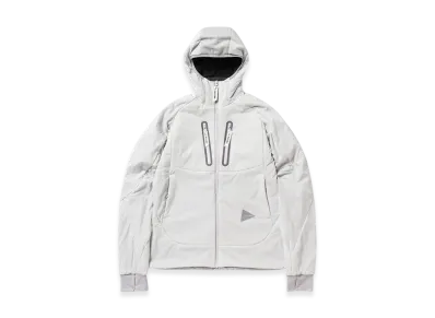 and wander Alpha Air Hoodie "Light Gray"
