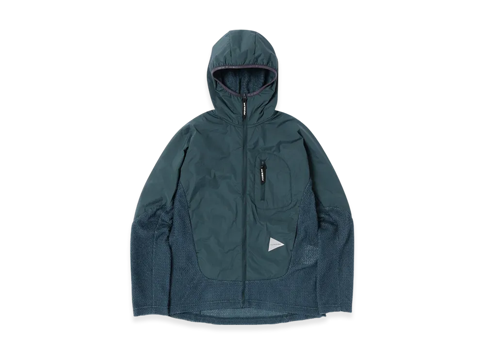 and wander Alpha Direct F/Z Hoodie "Green"