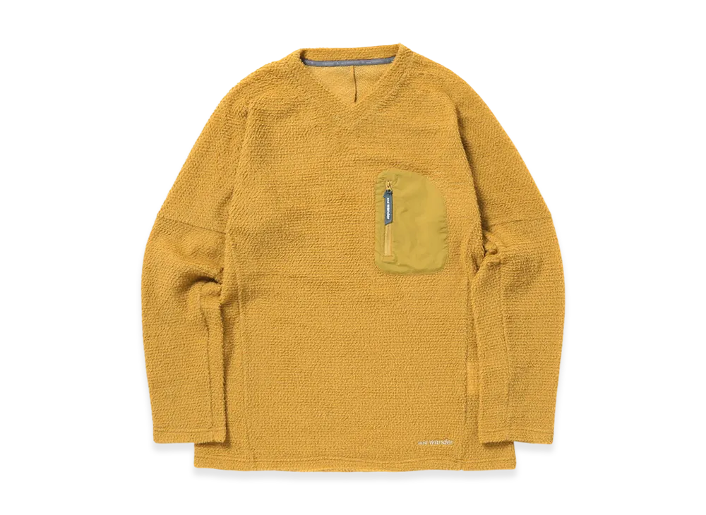 and wander Alpha Direct Pullover "Yellow"