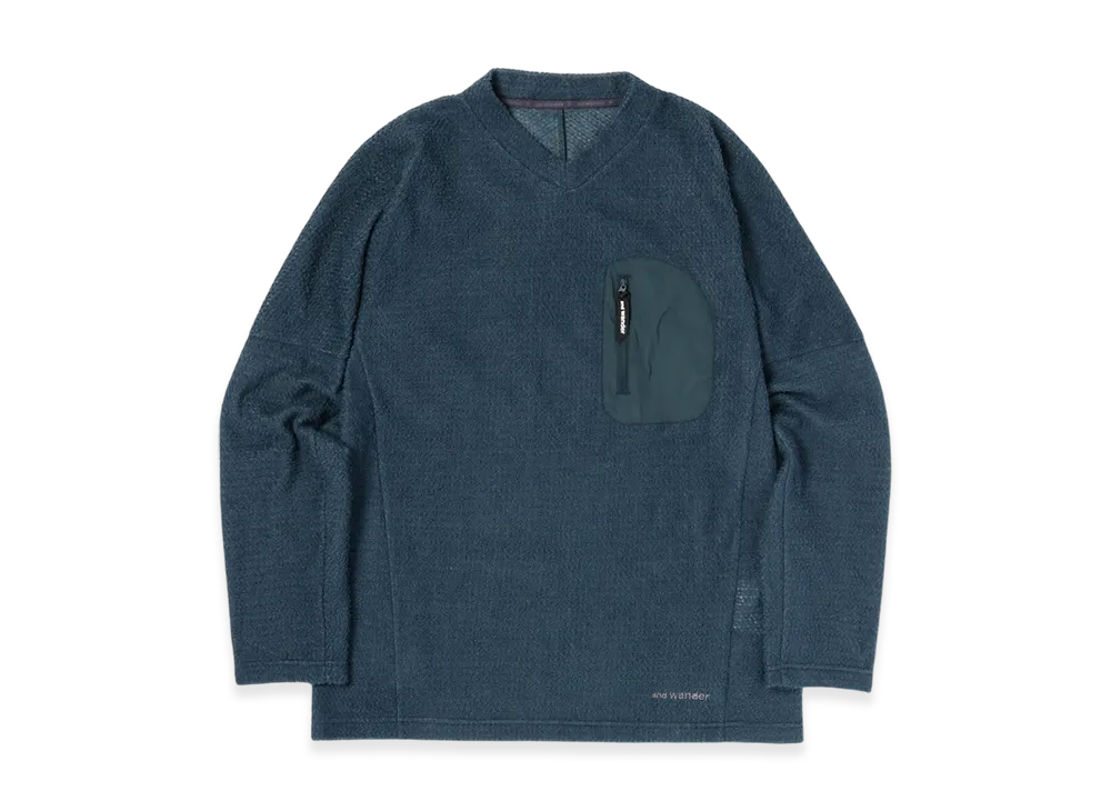 and wander Alpha Direct Pullover "Green"