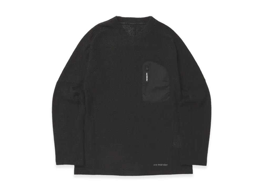 and wander Alpha Direct Pullover "Black"
