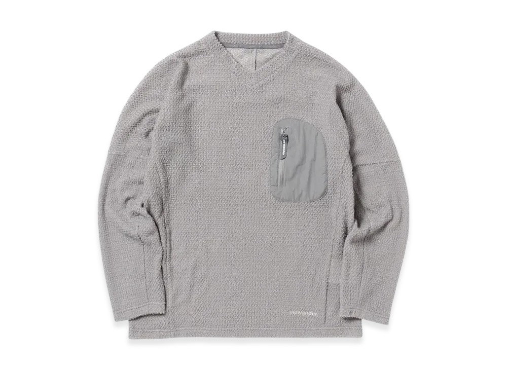 and wander Alpha Direct Pullover "Gray"