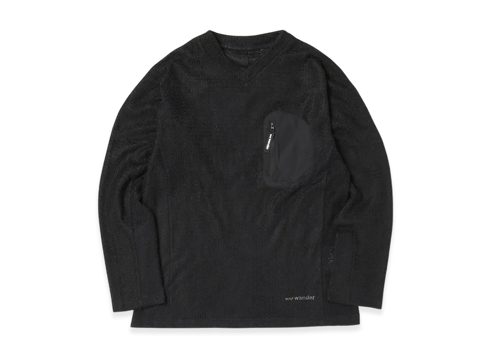 and wander Alpha Direct Pullover "Black"