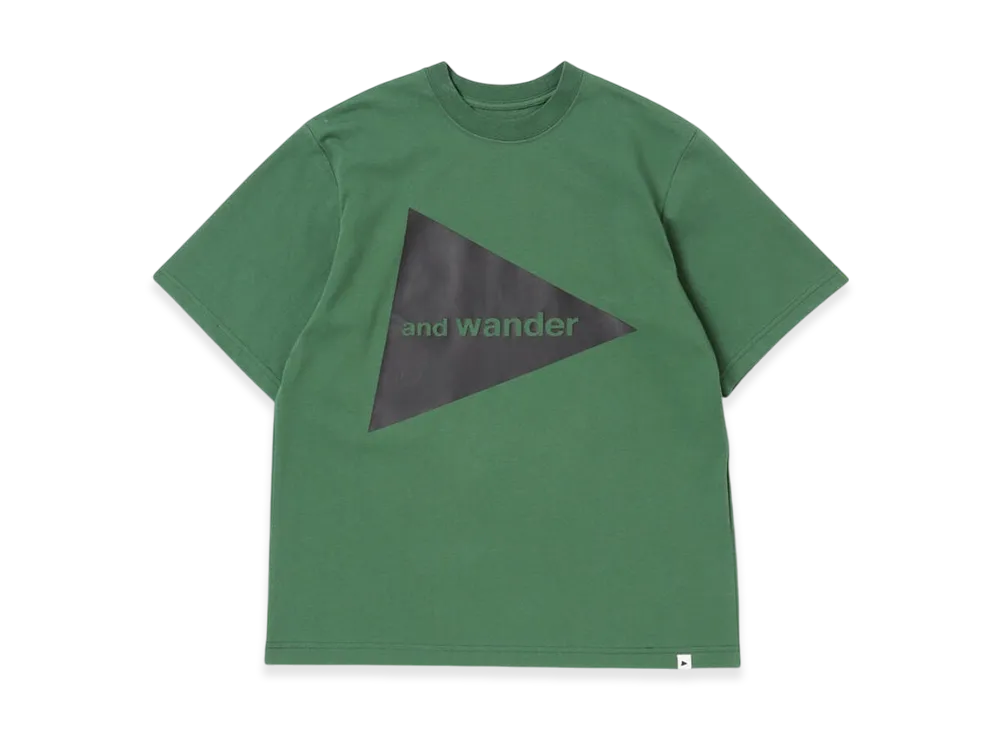 and wander Big Logo SS T "Green"