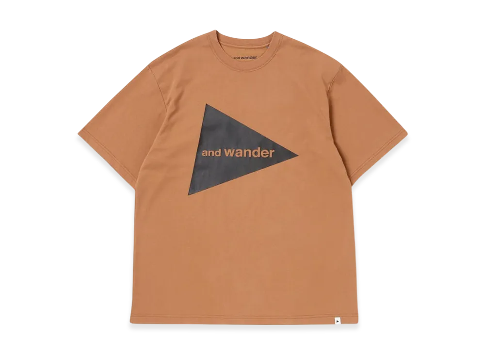 and wander Big Logo SS T "Orange"