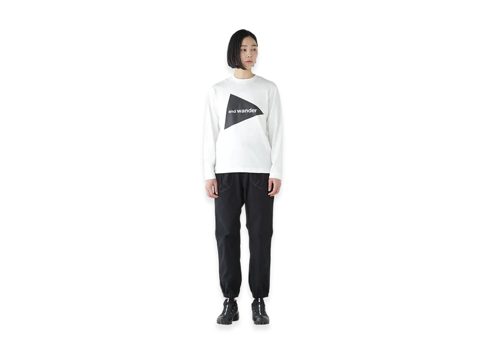and wander Logo LS T "White"