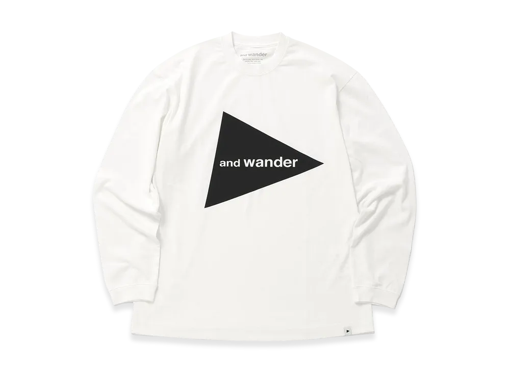 and wander Logo LS T "White"