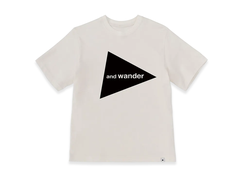 and wander Logo SS T "White"