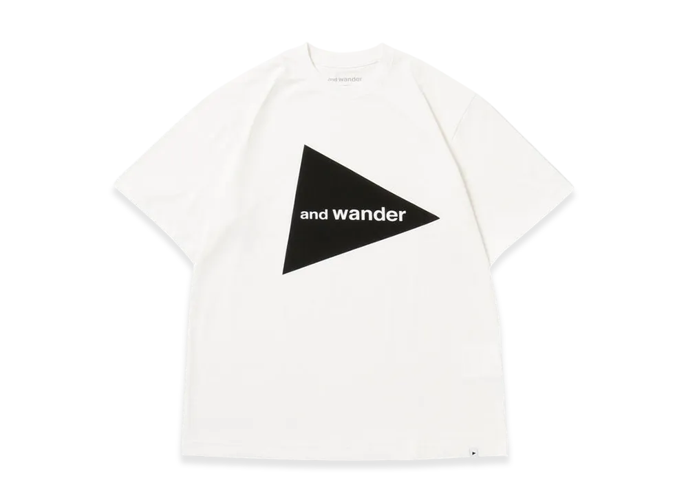 and wander Logo SS T "White"