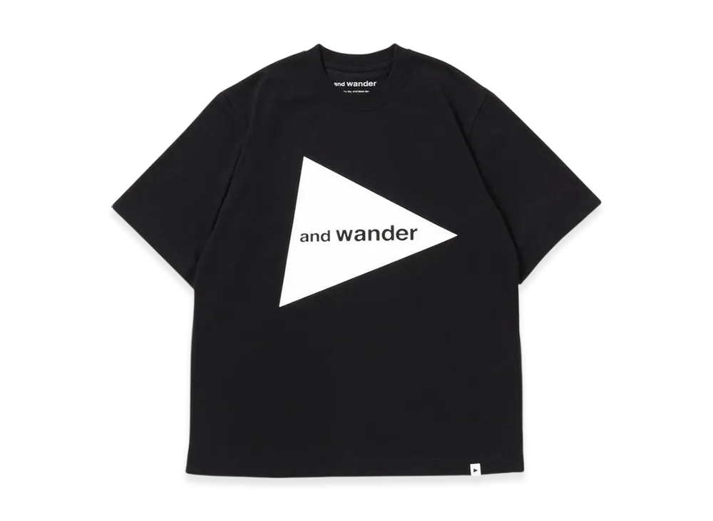 and wander Logo SS T "Black"