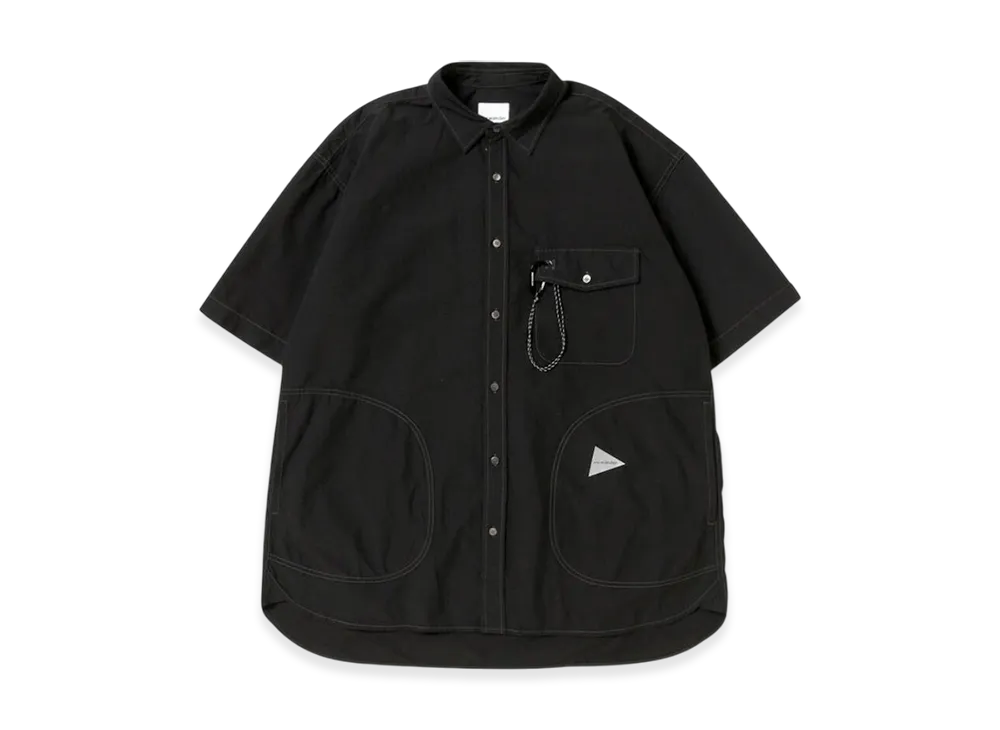 and wander Cordura Cotton Rip SS Shirt "Black"