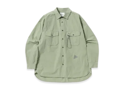 and wander Cordura Typewriter LS Shirt "Light Moss"