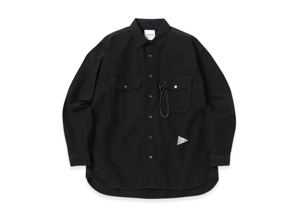 and wander Cordura Typewriter LS Shirt "Black"