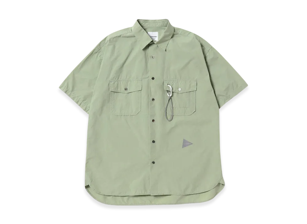 and wander Cordura Typewriter SS Shirt "Light Moss"
