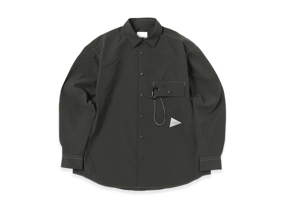 and wander Dry Breathable LS Shirt "Charcoal"