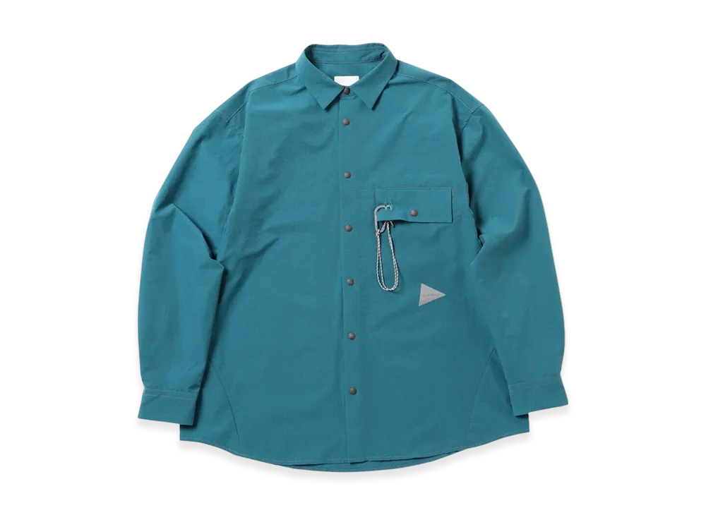and wander Dry Breathable LS Shirt "Light Blue"